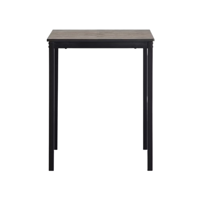 2-Seater Square  Dining Table – Black (60x60 cm)