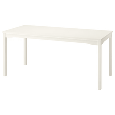 6-Seater Dining Table - White (168x74 cm)