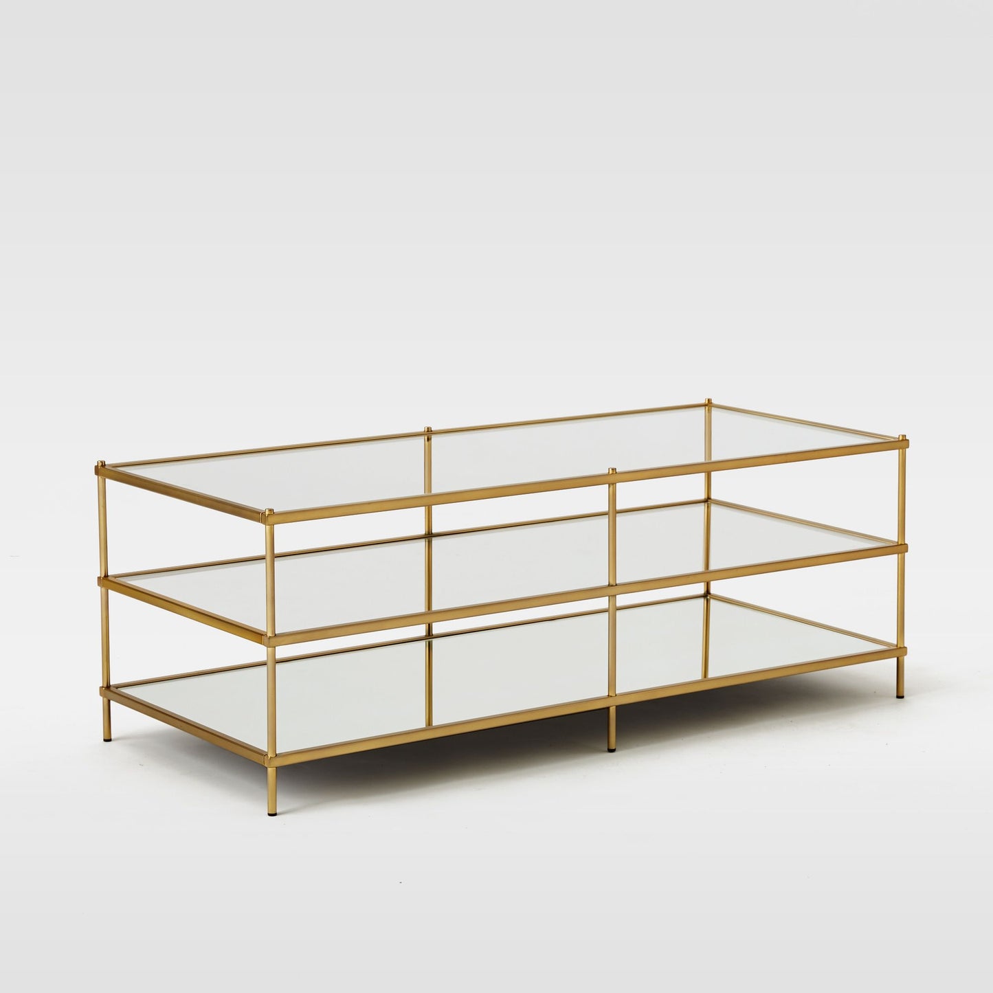 Coffee Table - Glass & Gold