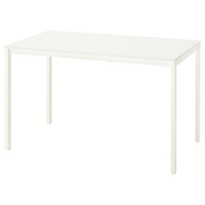 4-Seater Dining Table –  White (120x75 cm)